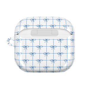 Blue Checkered Ribbon Grid