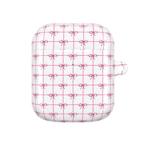 Pink Checkered Ribbon Grid