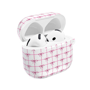 Pink Checkered Ribbon Grid