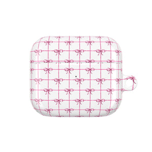 Pink Checkered Ribbon Grid