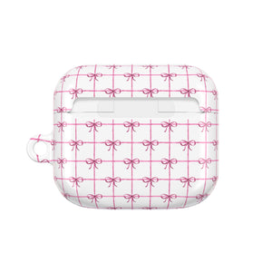 Pink Checkered Ribbon Grid