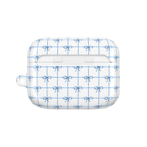 Blue Checkered Ribbon Grid