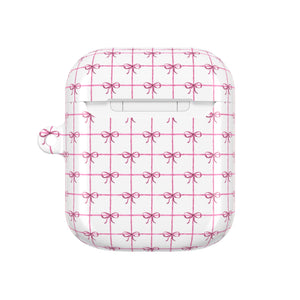 Pink Checkered Ribbon Grid