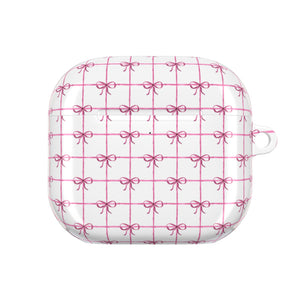 Pink Checkered Ribbon Grid