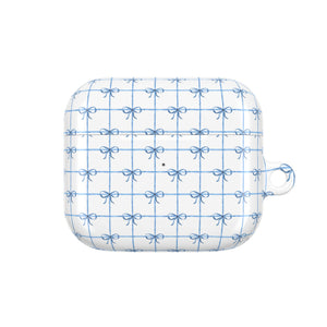 Blue Checkered Ribbon Grid