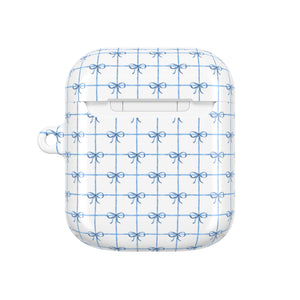 Blue Checkered Ribbon Grid