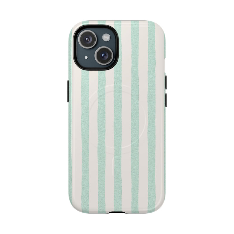 The Watercolor Mint Stripe