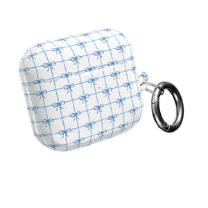 Blue Checkered Ribbon Grid