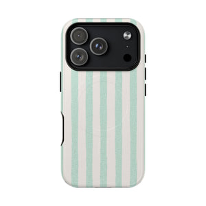 The Watercolor Mint Stripe