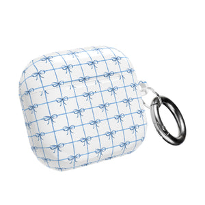 Blue Checkered Ribbon Grid
