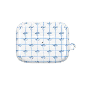 Blue Checkered Ribbon Grid