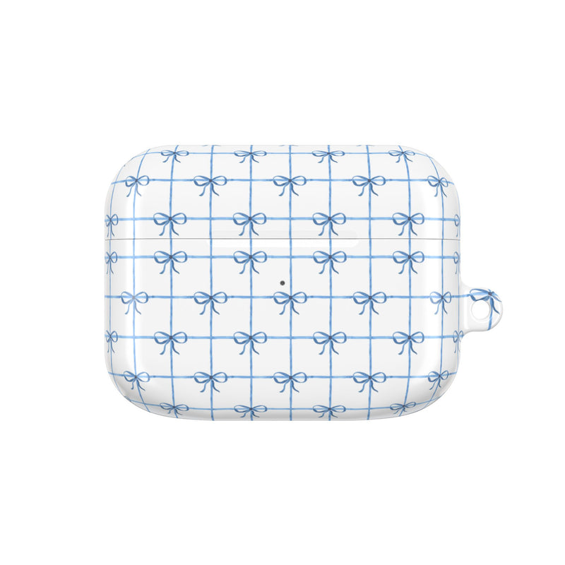 Blue Checkered Ribbon Grid