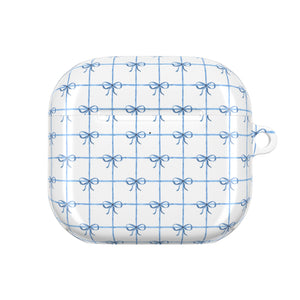 Blue Checkered Ribbon Grid