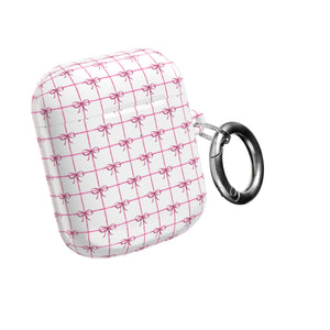 Pink Checkered Ribbon Grid
